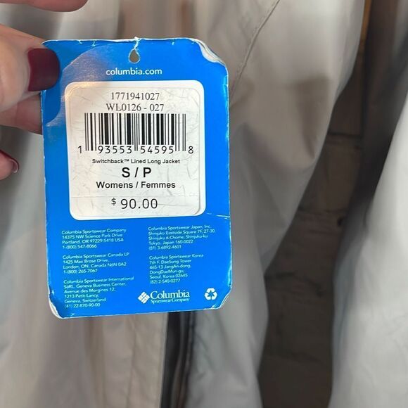 Columbia Gray Lightweight Women’s Switchback Lined Long Jacket size small - Picture 9 of 9